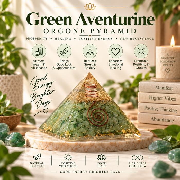 green aventurine pyramid