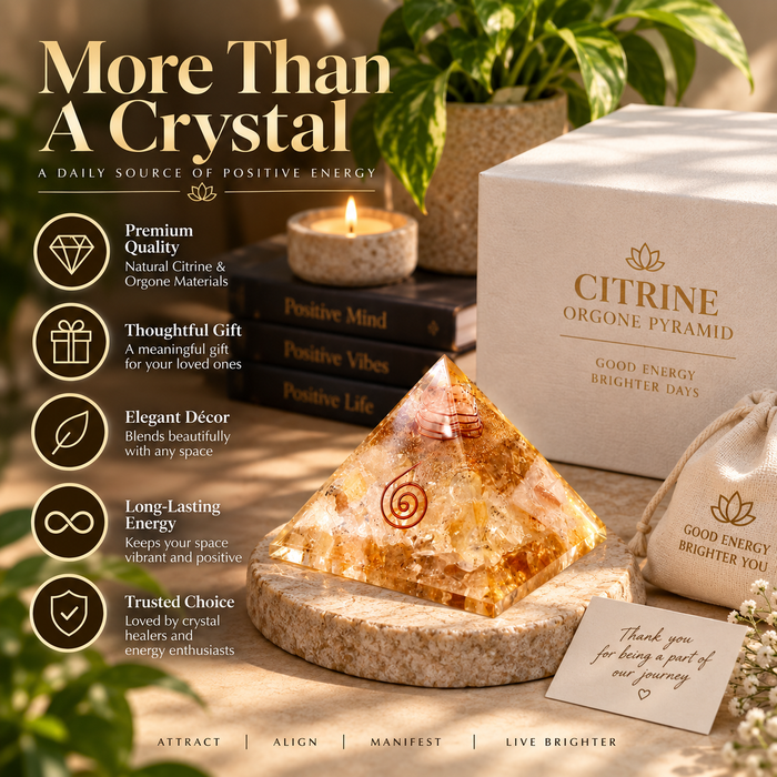 Citrine pyramid
