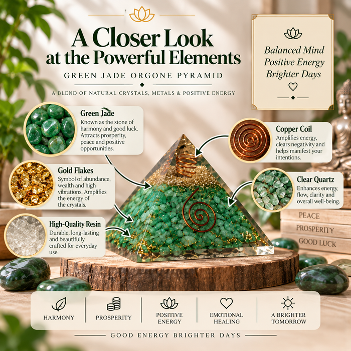 Green jade pyramid